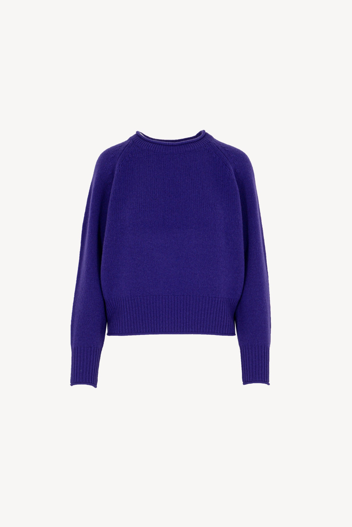 Maglia Girocollo Cropped Puro Cashmere