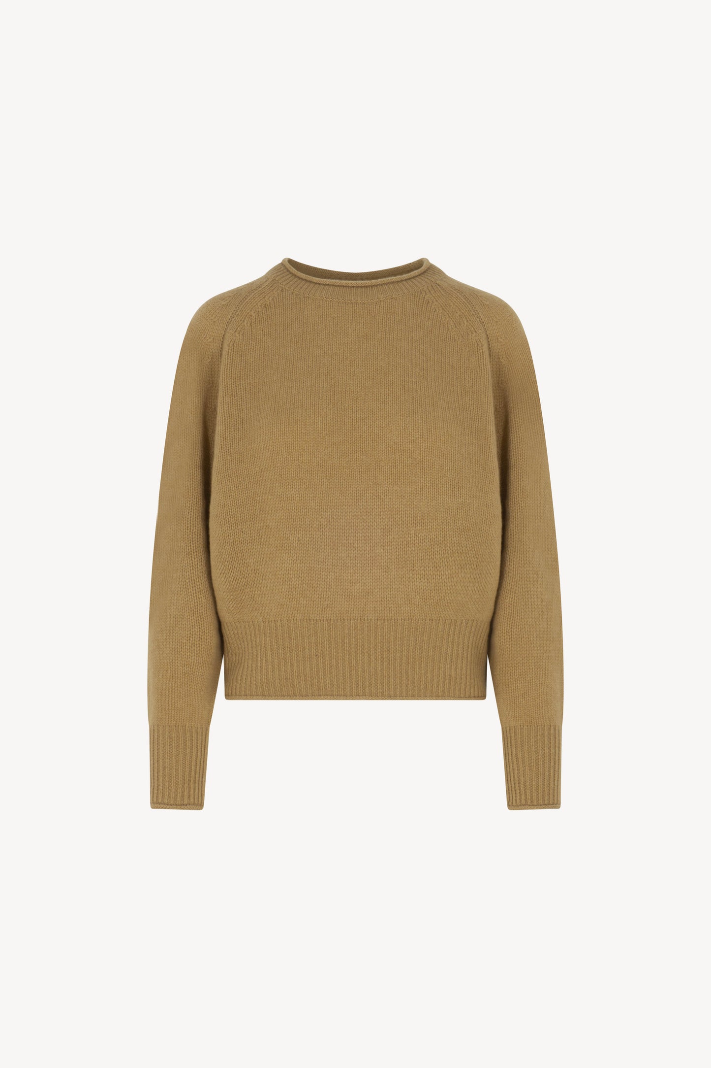 Maglia Girocollo Cropped Puro Cashmere