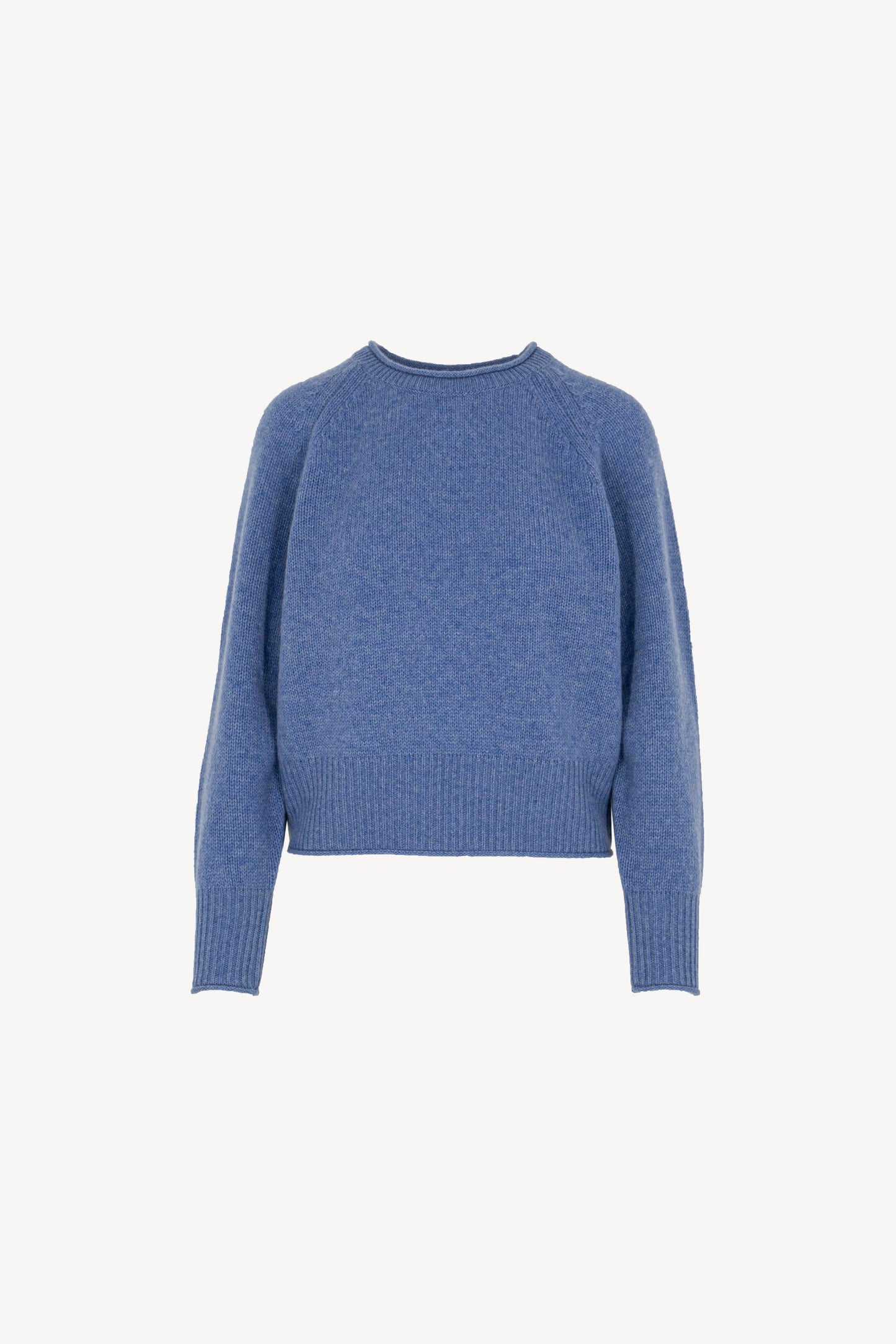 Maglia Girocollo Cropped Puro Cashmere