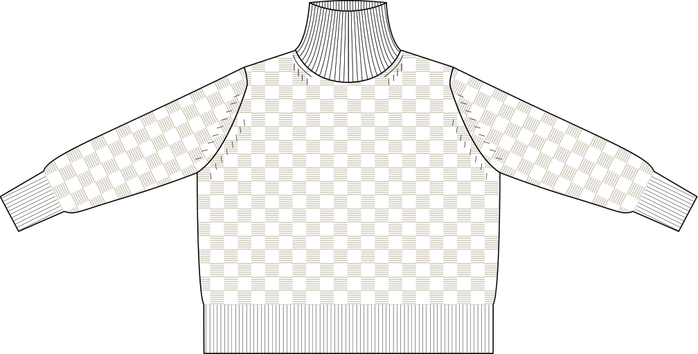 Lupetto Punto Canestro Puro Cashmere