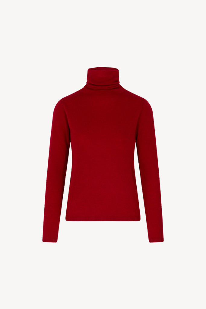 Dolcevita Velo in Puro Cashmere Rubino
