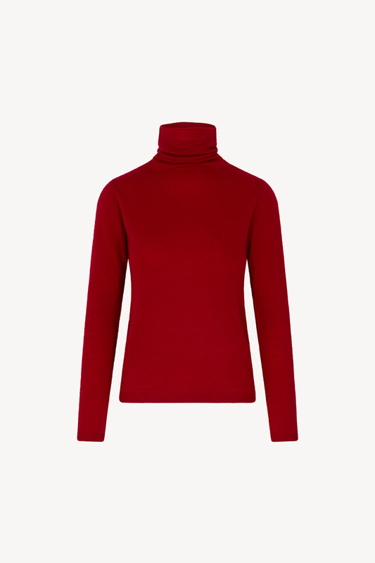 Dolcevita Velo in Puro Cashmere Rubino