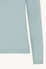Girocollo in Maglia Rasata in Puro Cashmere Acquamarina
