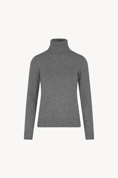 Dolcevita in Maglia Rasata in Puro Cashmere Derby