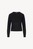 Girocollo Manica Raglan in Puro Cashmere Nero