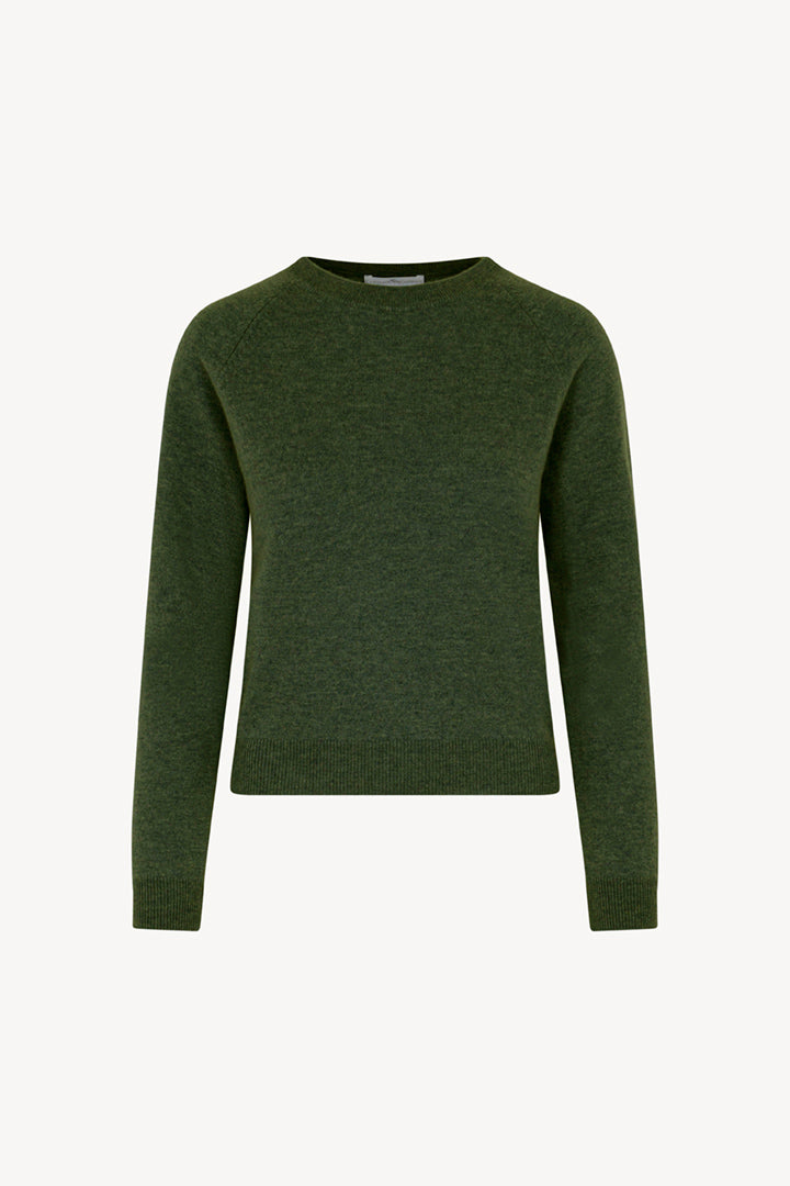 Girocollo Manica Raglan in Puro Cashmere Loden