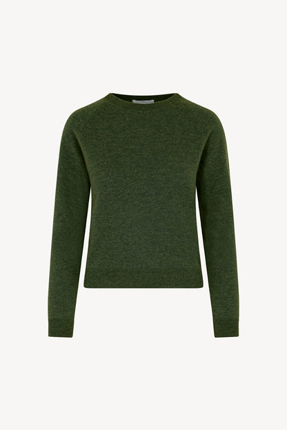 Girocollo Manica Raglan in Puro Cashmere Loden