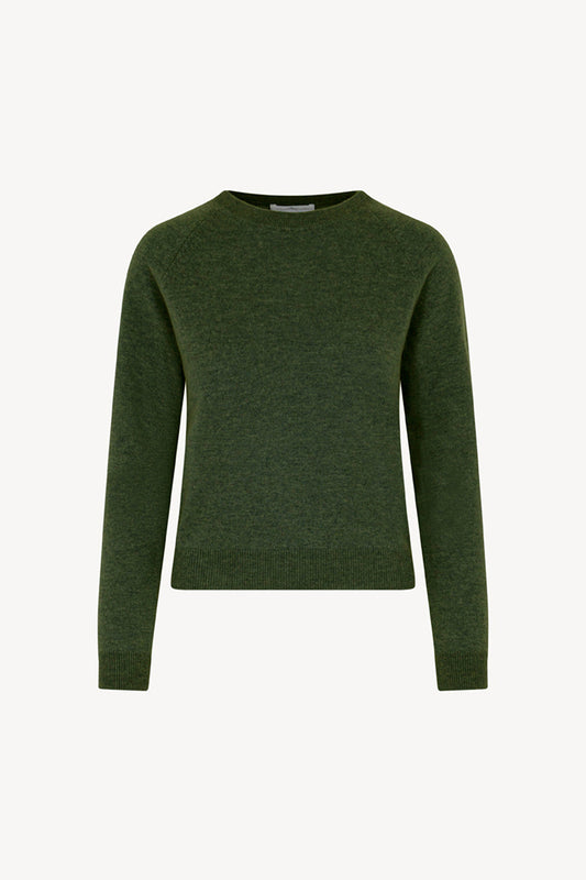 Girocollo Manica Raglan in Puro Cashmere Loden