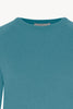 Girocollo Manica Raglan in Puro Cashmere Turchese