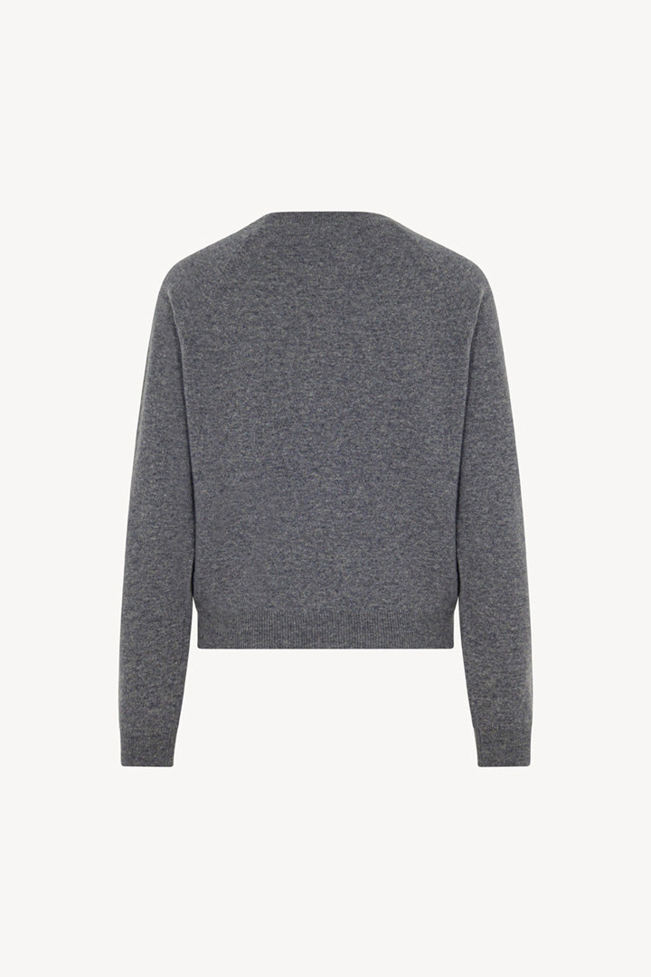 Girocollo Manica Raglan in Puro Cashmere Derby