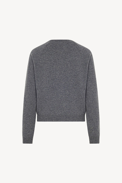 Girocollo Manica Raglan in Puro Cashmere Derby