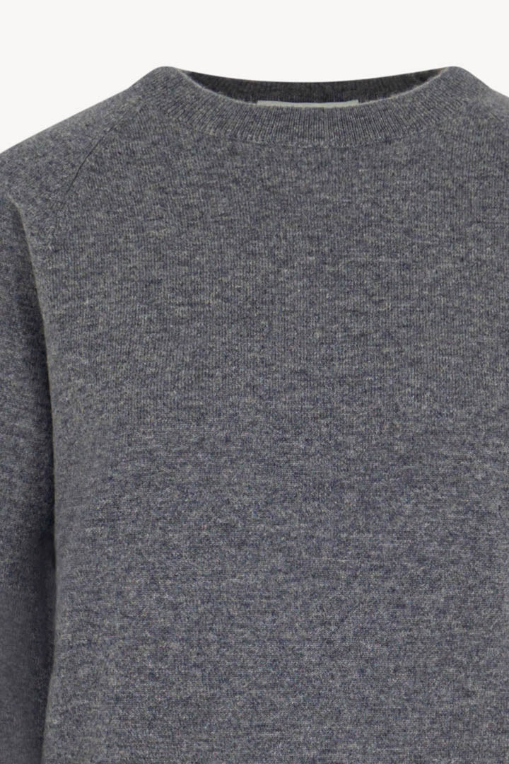 Girocollo Manica Raglan in Puro Cashmere Derby