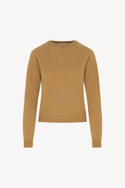 Girocollo Manica Raglan in Puro Cashmere Cammello