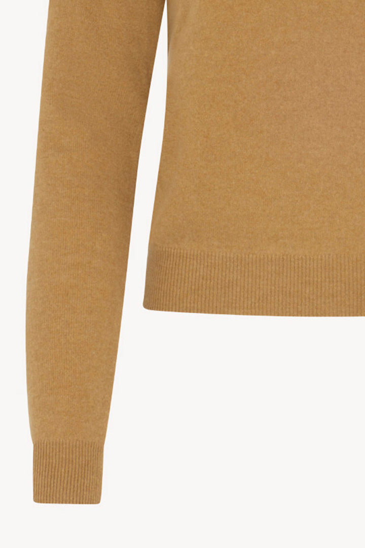 Girocollo Manica Raglan in Puro Cashmere Cammello