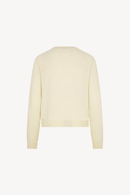 Girocollo Manica Raglan in Puro Cashmere Latte