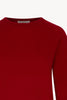 Girocollo Manica Raglan in Puro Cashmere Rubino
