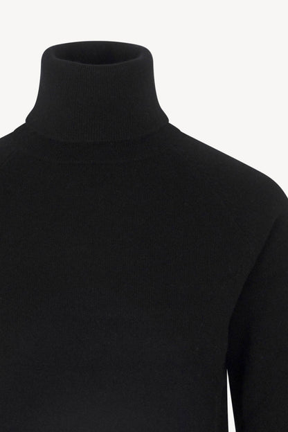 Dolcevita Manica Raglan in Puro Cashmere Nero