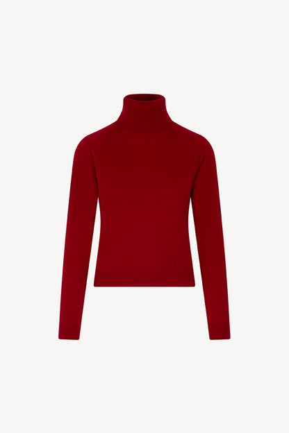 Dolcevita Manica Raglan in Puro Cashmere Rubino
