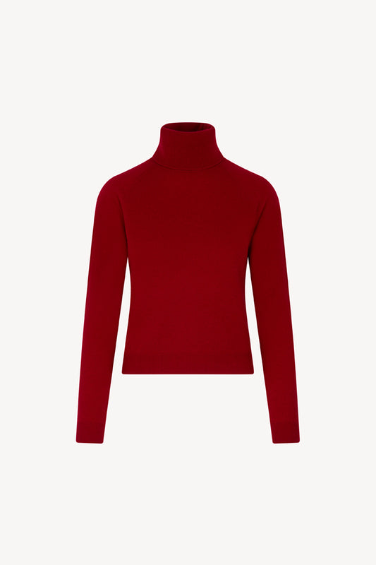Dolcevita Manica Raglan in Puro Cashmere Rubino