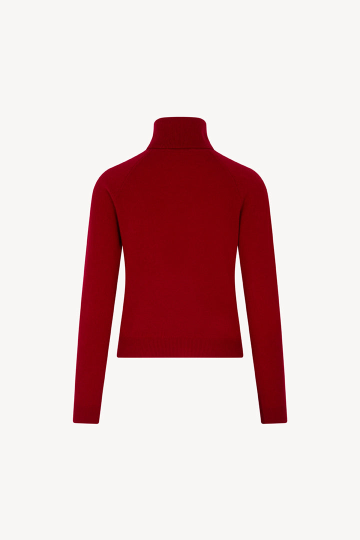 Dolcevita Manica Raglan in Puro Cashmere Rubino