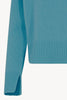 Maglia Lupetto Spacchi 8 Fili in Puro Cashmere Turchese