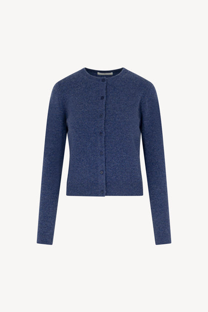 Pure Cashmere Crew Neck Cardigan