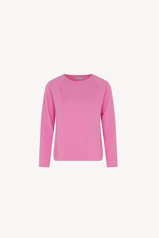 Rounded Cotton - Silk - Cashmere Sweater