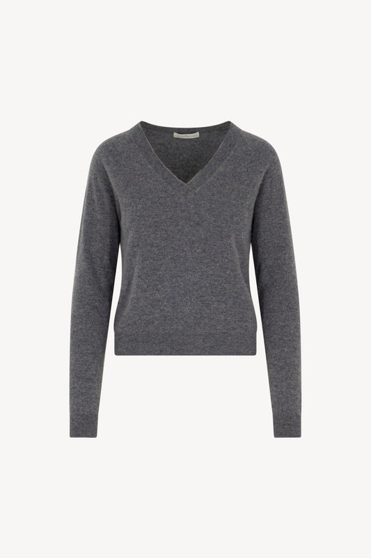 Maglia Scollo a V Puro Cashmere