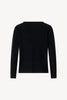 Girocollo Dritto-Rovescio in Puro Cashmere Nero