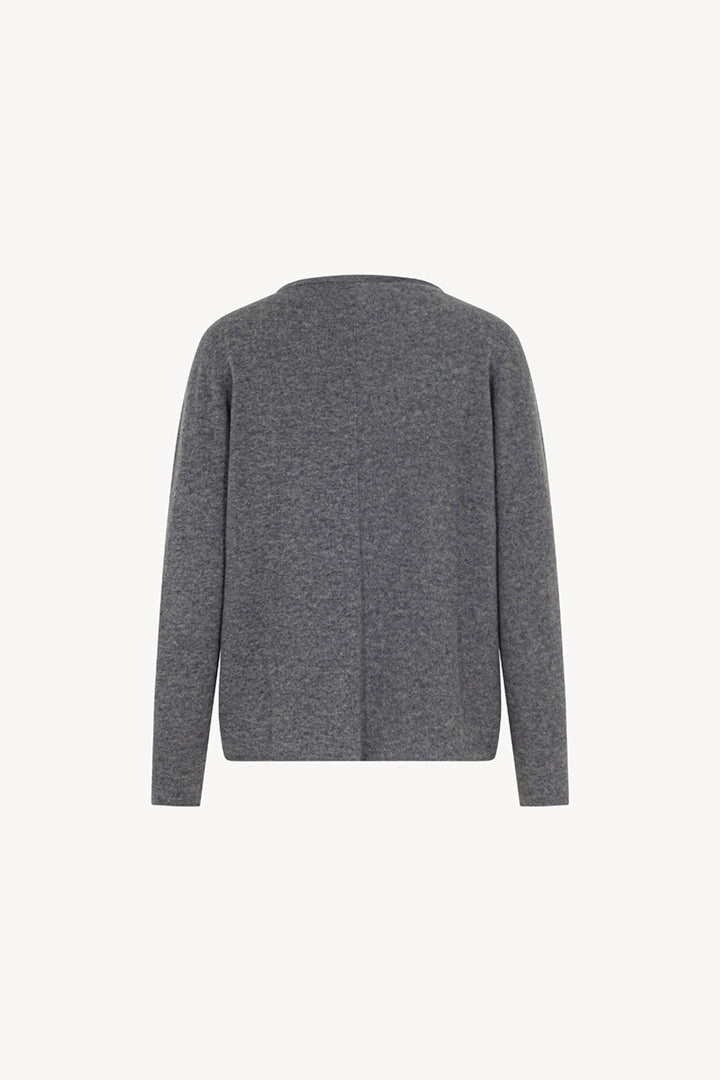 Girocollo Dritto-Rovescio in Puro Cashmere Derby