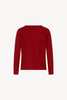 Girocollo Dritto-Rovescio in Puro Cashmere Rubino