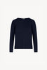 Girocollo Dritto-Rovescio in Puro Cashmere Notte