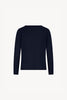 Girocollo Dritto-Rovescio in Puro Cashmere Notte