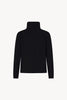 Maglia Lupetto Dritto-Rovescio in Puro Cashmere Nero
