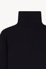 Maglia Lupetto Dritto-Rovescio in Puro Cashmere Nero