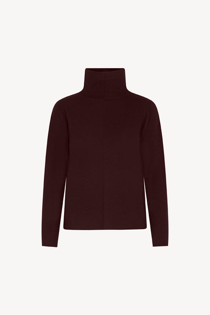 Maglia Lupetto Dritto-Rovescio in Puro Cashmere Acero