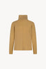 Maglia Lupetto Dritto-Rovescio in Puro Cashmere Cammello