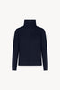Maglia Lupetto Dritto-Rovescio in Puro Cashmere Notte