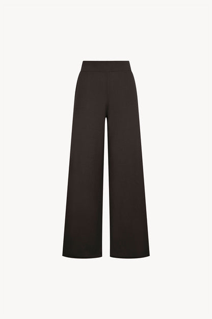 Pantaloni Ampi in Puro Cashmere Mocha