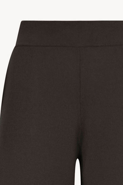 Pantaloni Ampi in Puro Cashmere Mocha