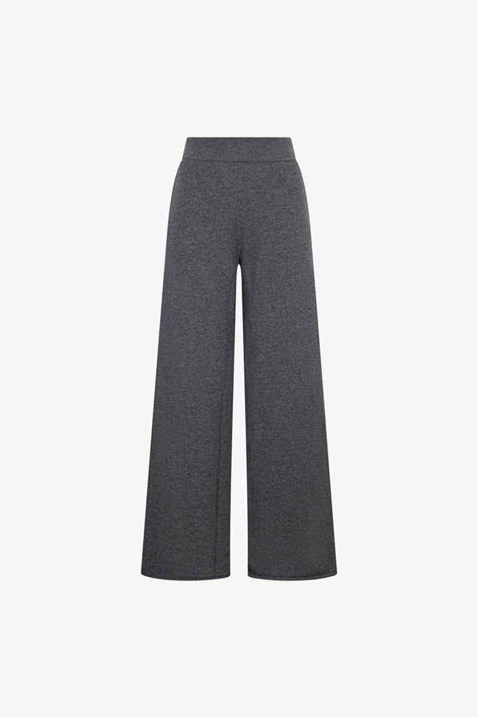 Pantaloni Ampi in Puro Cashmere Derby
