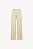 Pantaloni Ampi in Puro Cashmere Latte