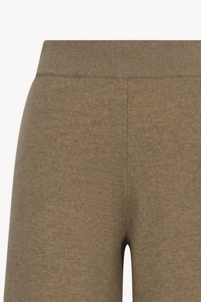 Pantaloni Ampi in Puro Cashmere Dune
