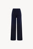 Pantaloni Ampi in Puro Cashmere Notte
