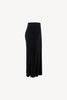Gonna a Tubo con Spacco in Puro Cashmere Nero