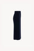 Gonna a Tubo con Spacco in Puro Cashmere Notte