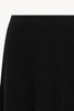 Gonna Plissè in Puro Cashmere Nero