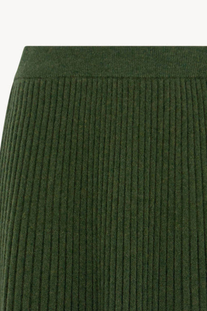 Gonna Plissè in Puro Cashmere Loden