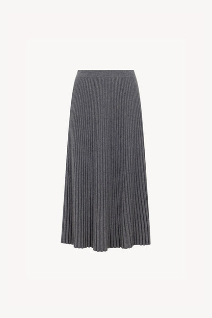 Gonna Plissè in Puro Cashmere Derby