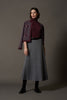 Gonna Plissè in Puro Cashmere Derby